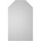 Ekena Millwork Octagonal Top Surface Mount PVC Gable Vent w/ 2"W x 1-1/2"P Brickmould Frame, 22"W x 36"H GVPOT22X3602SN - alternate 5